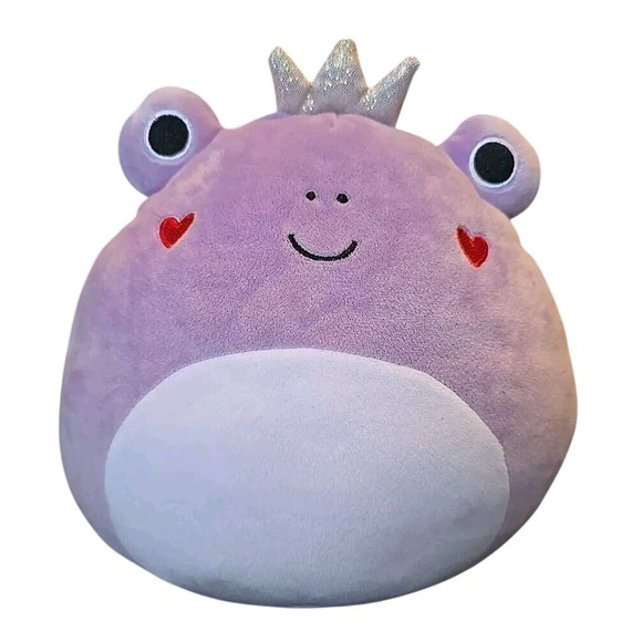 Squishmallows Other - Squishmallows Francine Frog Plush Purple with‎ Crown Valentines Day Hearts